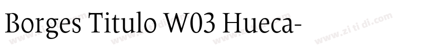 Borges Titulo W03 Hueca字体转换